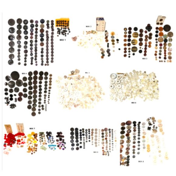 Antique Vintage Button Assorted Mix Lot: 8 lots available - Picture 1 of 10